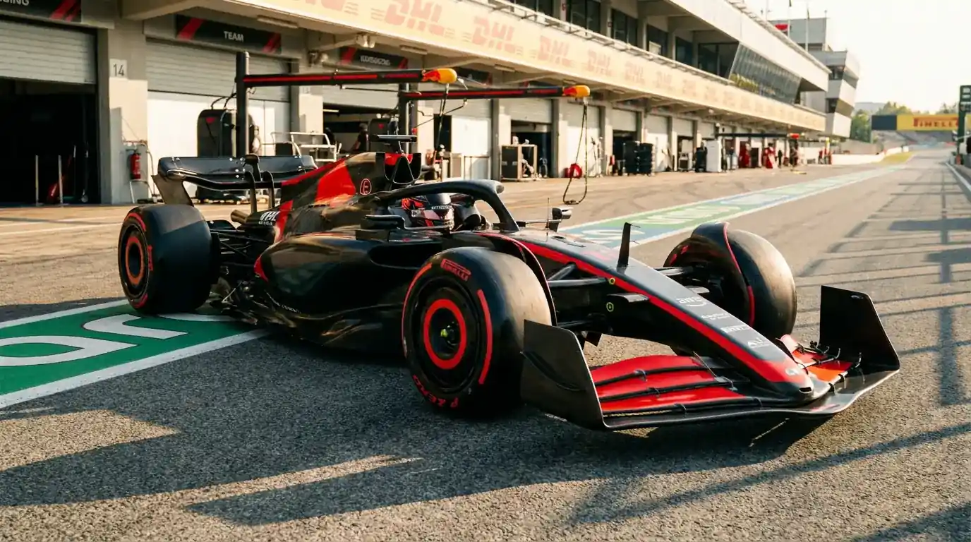 F1 team radio communication about late pit stop for fresh tyres to chase fastest lap bonus point