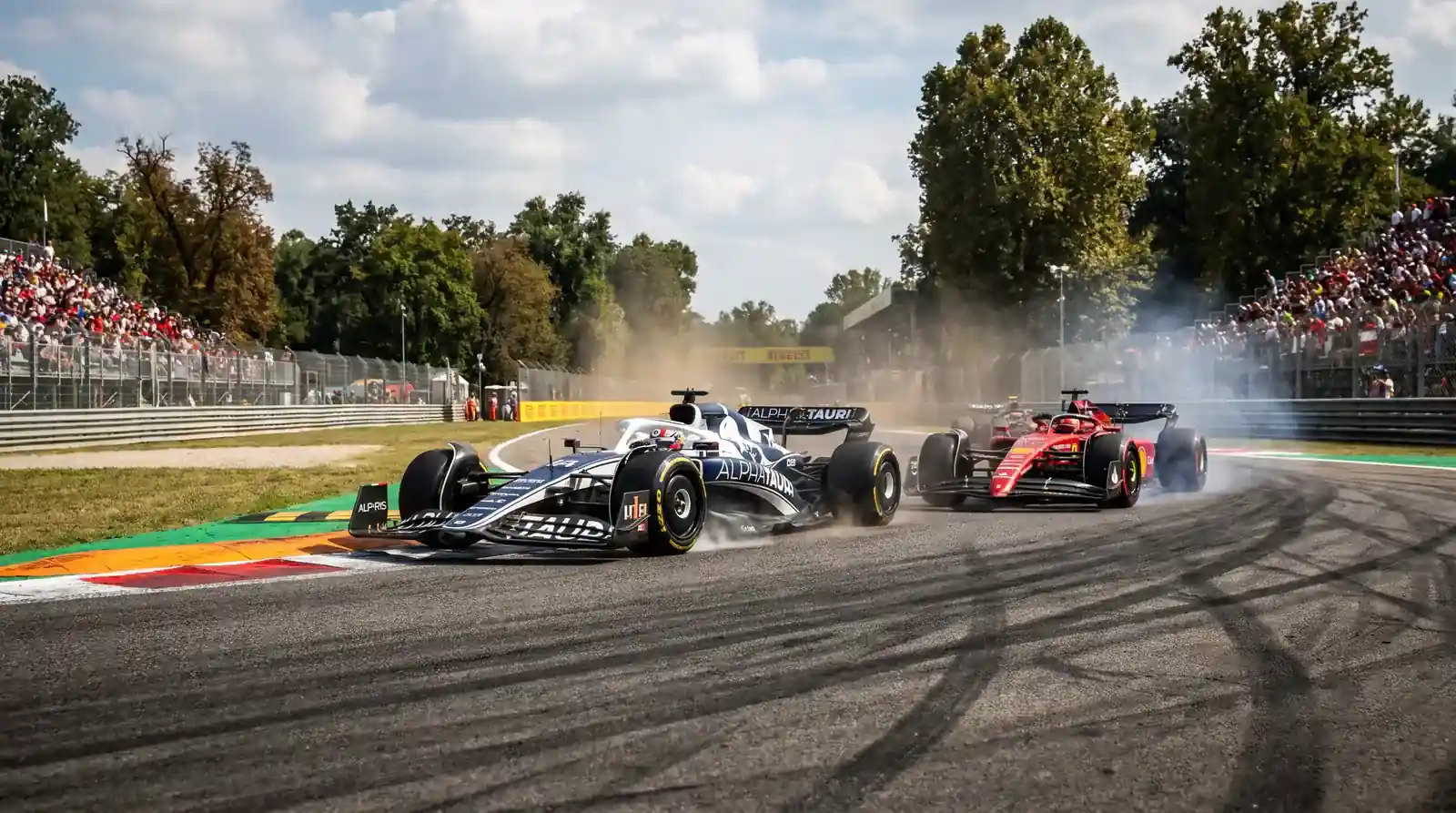 F1 cross-team head-to-head matchup at circuit where underdog car characteristics provide advantage
