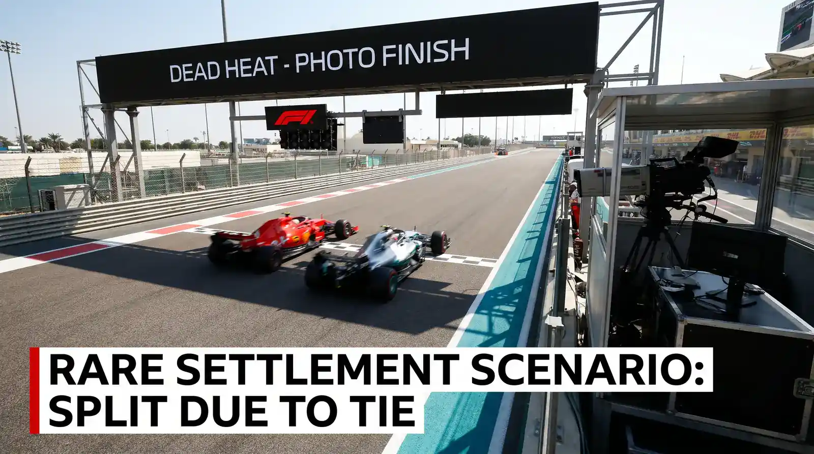 F1 dead heat and non-starter settlement scenarios showing voided bet conditions and payout adjustments