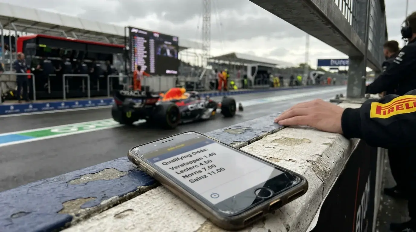 Saturday FP3 qualifying simulation runs providing final pace data before F1 qualifying bets placed