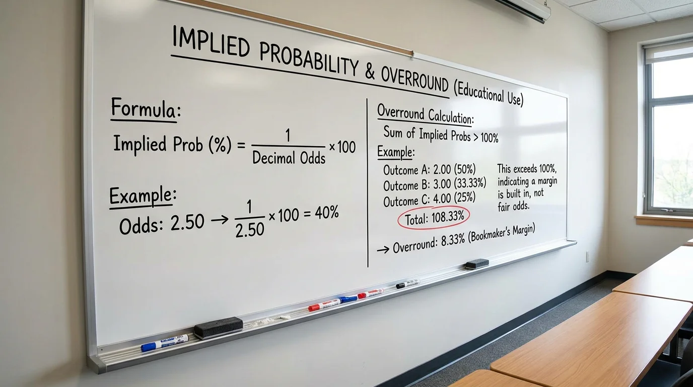 Converting F1 betting odds to implied probability percentage revealing bookmaker assessment of race outcome