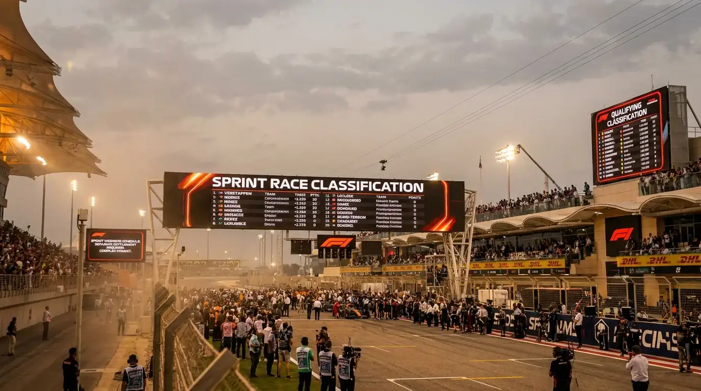 F1 sprint race and qualifying session settlement rules showing separate classification for each event