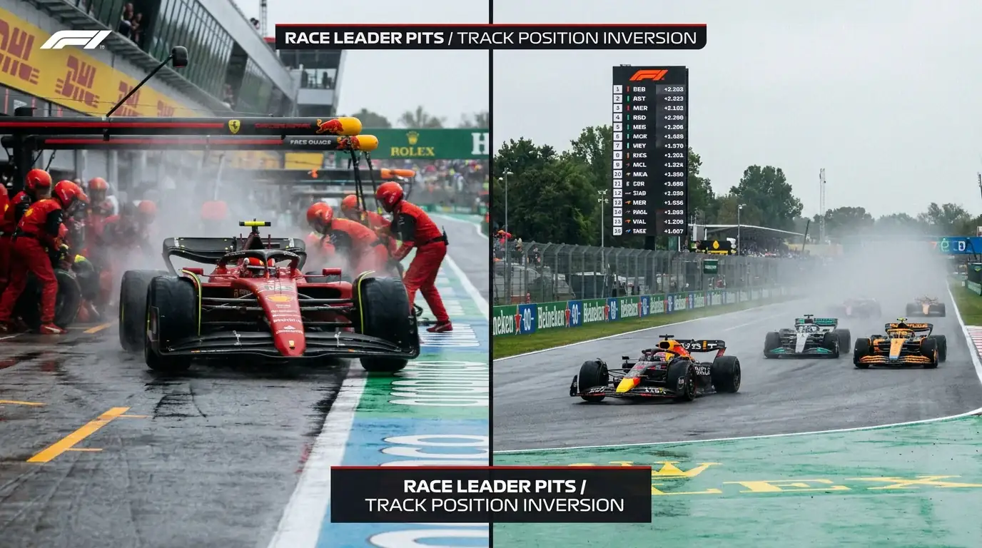 F1 long-run practice stint data showing tyre degradation rate predicting pit stop timing and count
