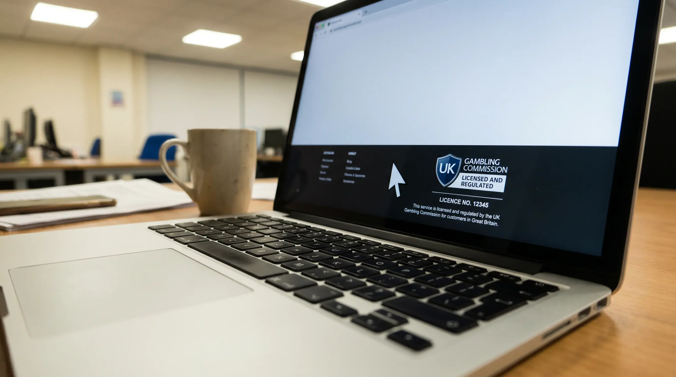 UKGC gambling licence verification check on a regulatory website