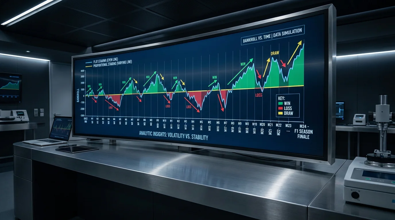 F1 staking unit size calculation based on total season bank divided by target number of betting units